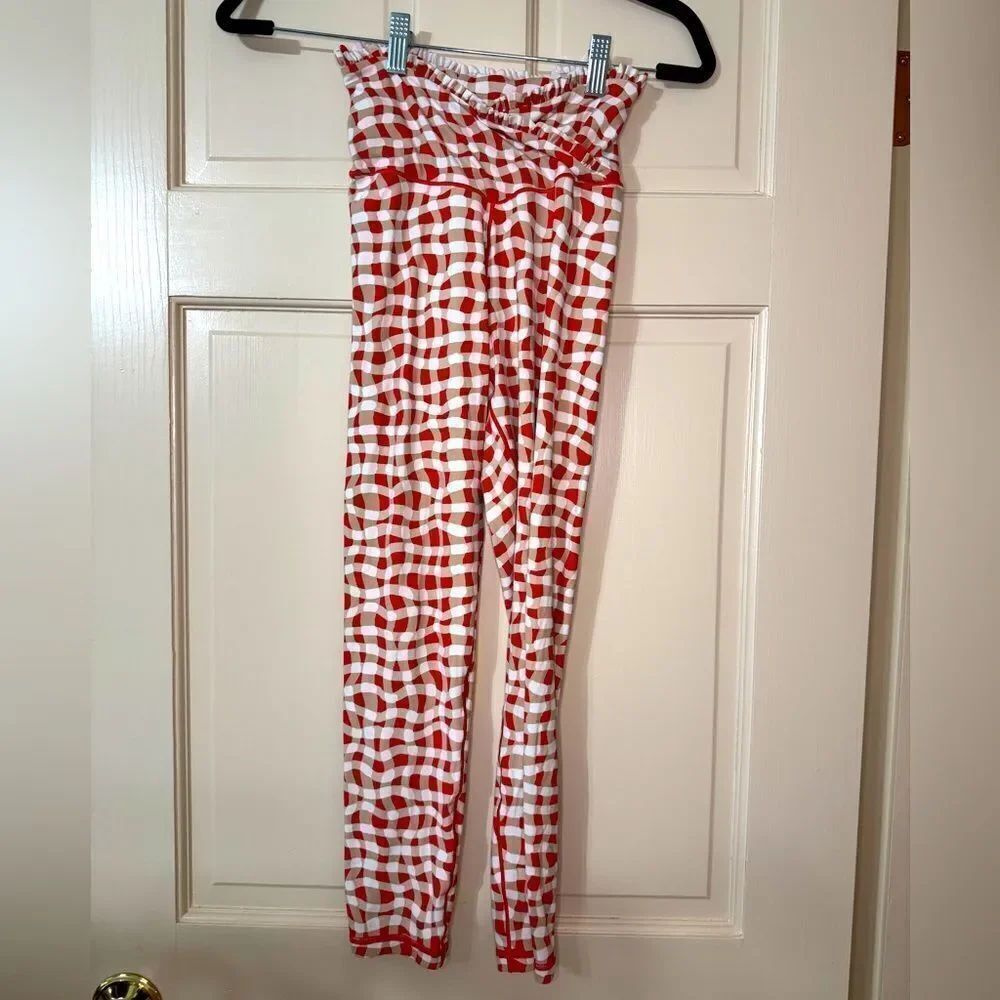 Women’s Aerie Plaid Leggings Sz M